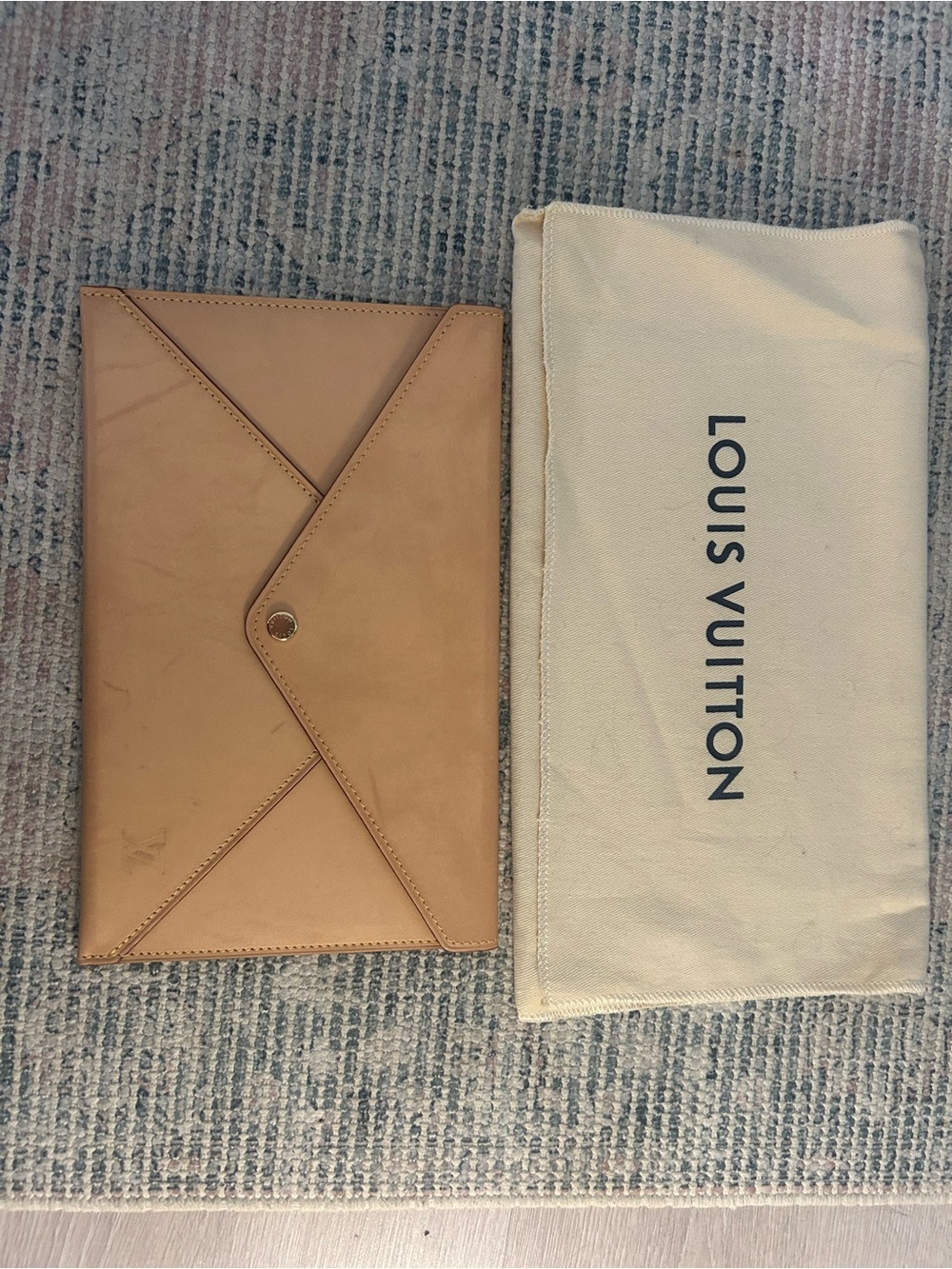 Louis Vuitton Tan Envelope Clutch